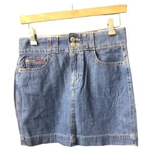 Tommy Hilfiger Classic Blue Mini Skirt Y2K